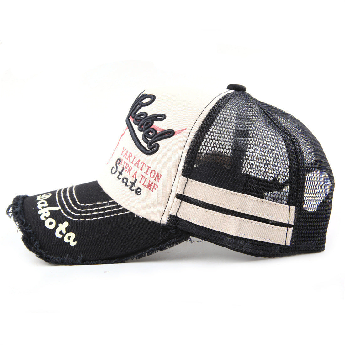 Women's Summer Washed Bull Head Embroidered Baseball Cap