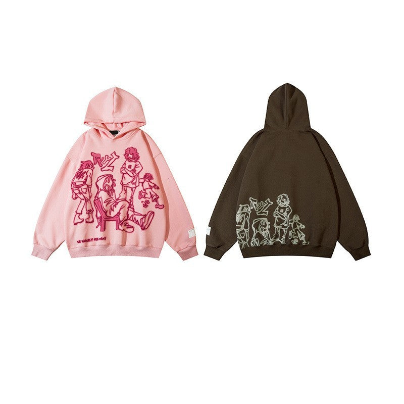 Loose-fitting Couples Oversize Hoodie