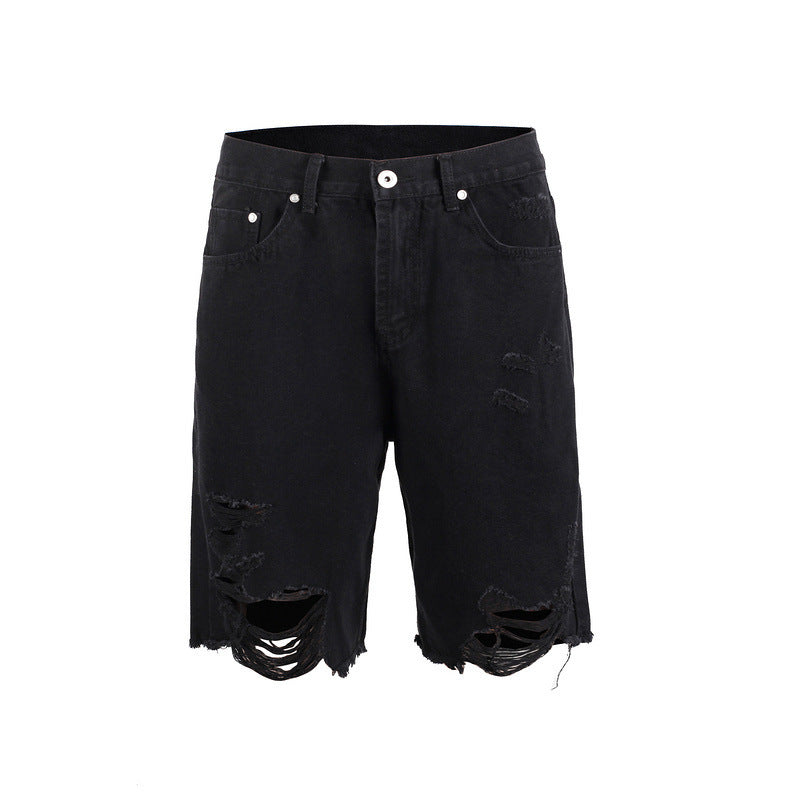 Loose Denim Shorts Men