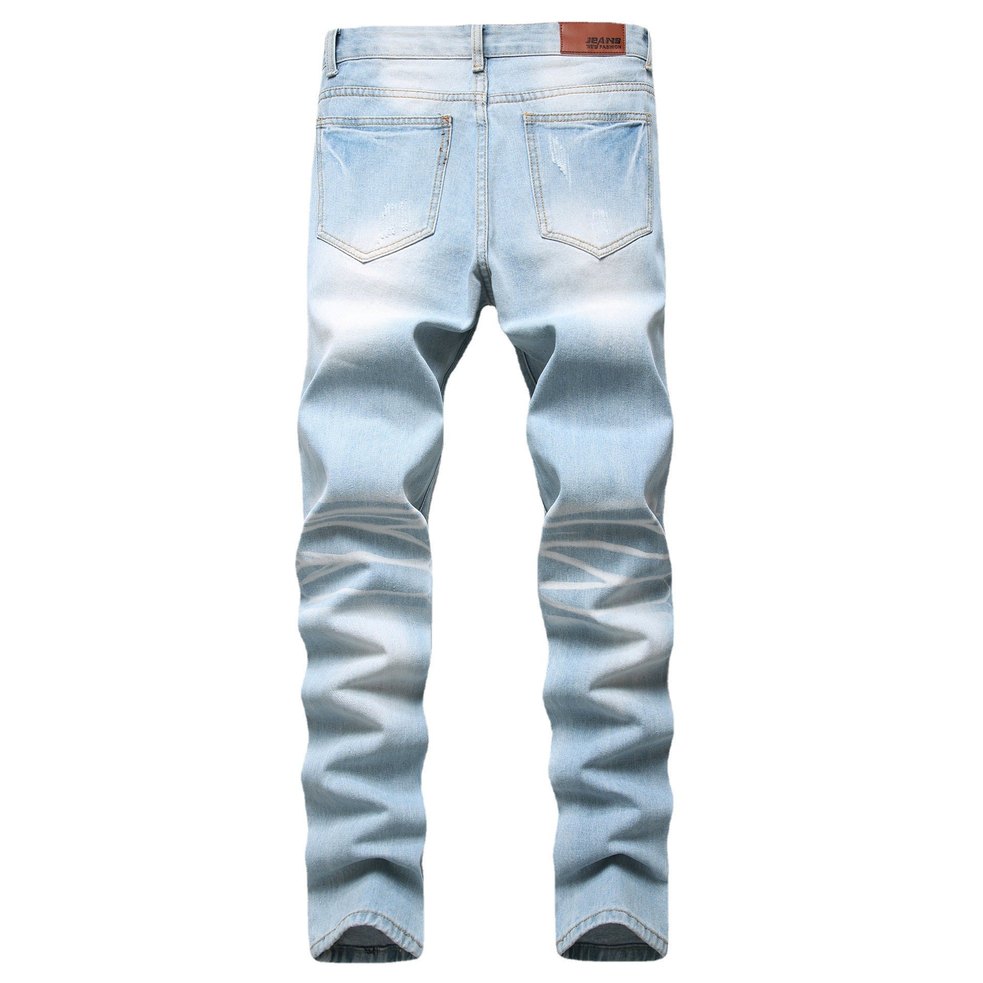 Men's Jeans Slim Fit Straight Ripped